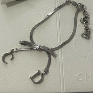 CHRISTION DIOR VINTAGE CD CHARM COQUETTE BOW BRACELET